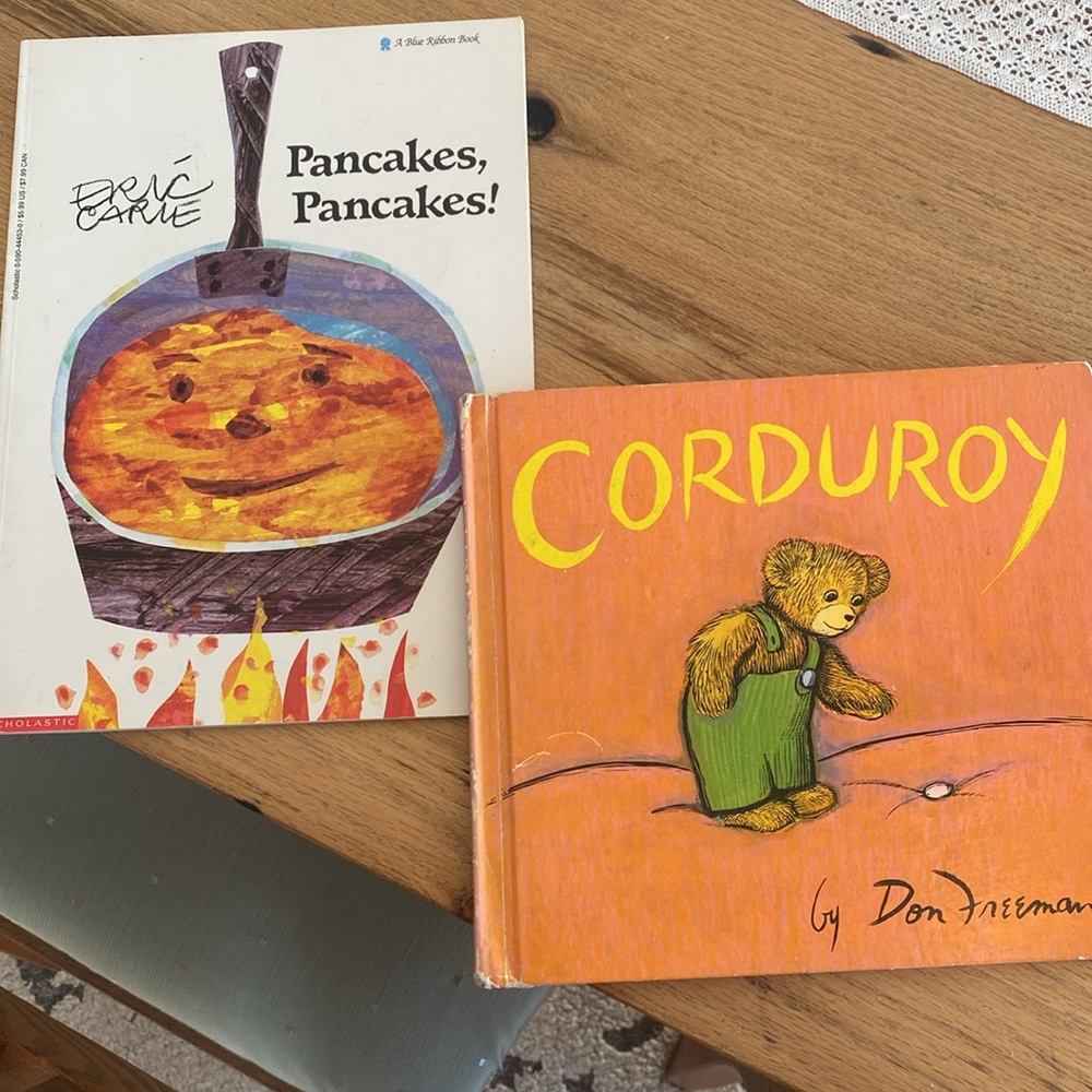 Corduroy by Freeman and Pancakes Pancakes by Carle Children’s Books Preloved